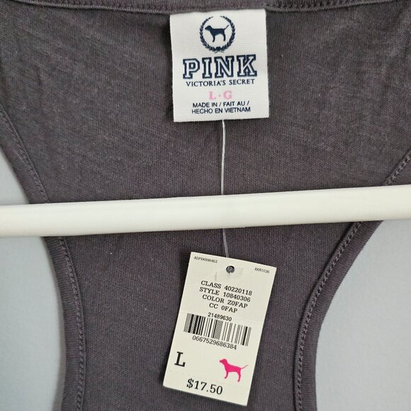 Victoria's Secret PINK Gray Tank - Picture 3 of 3
